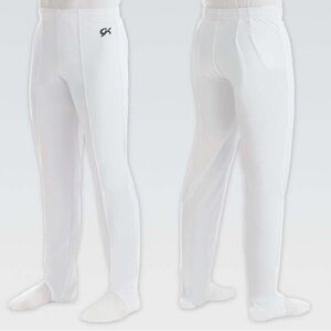 GK Elite White Campus Stretchtek Gymnastic Pants